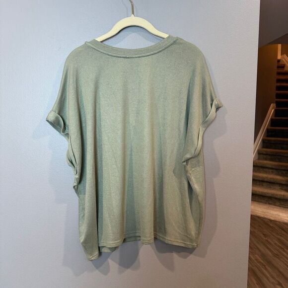 Mod Ref Soft Sage Green Relaxed Sweater Shirt L - Picture 5 of 7